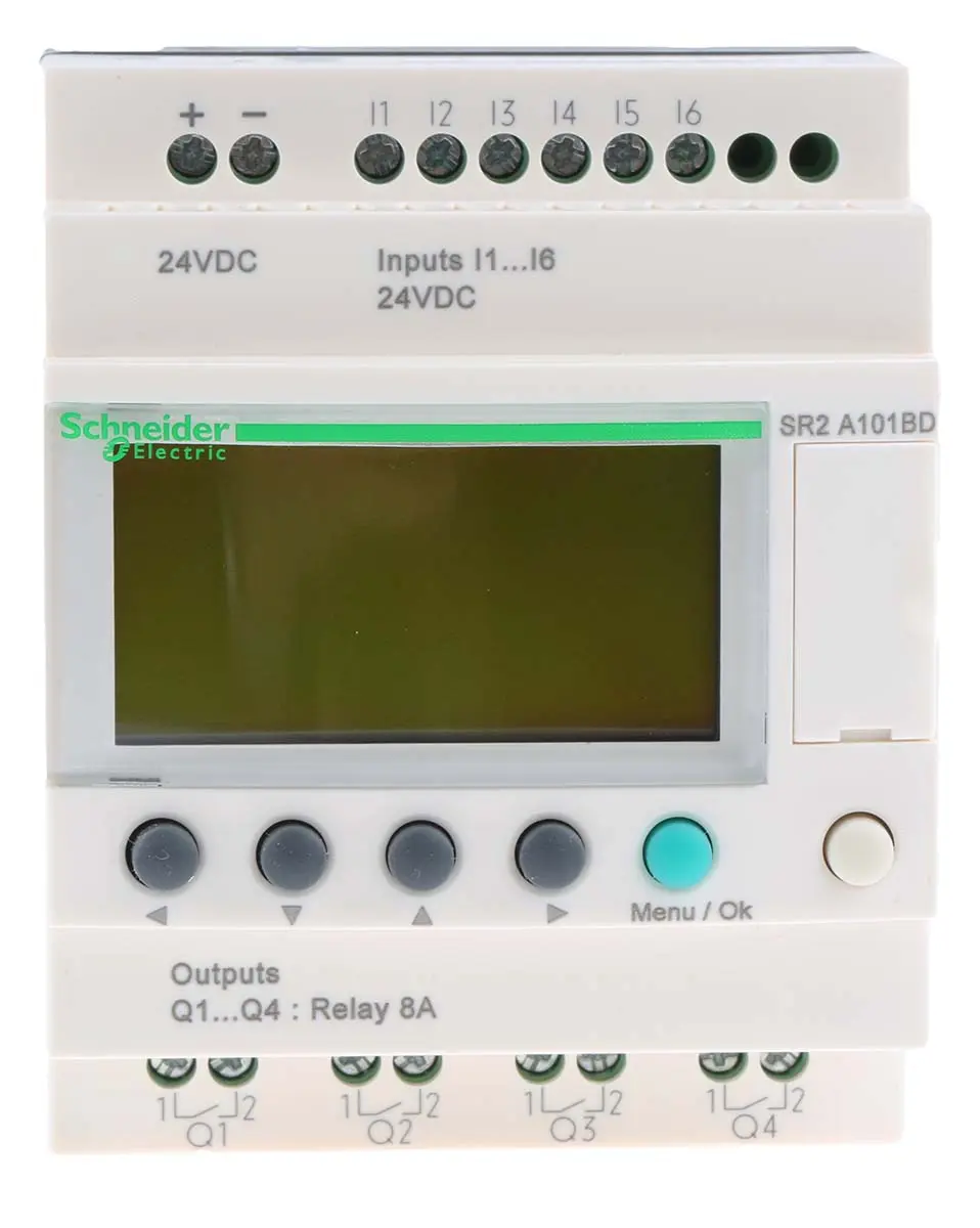Produktfoto 1 von Schneider Electric Zelio Logic Smart Logikmodul, 6 Eing. Relais Ausg.Typ Diskret Eing.Typ 24 VDC