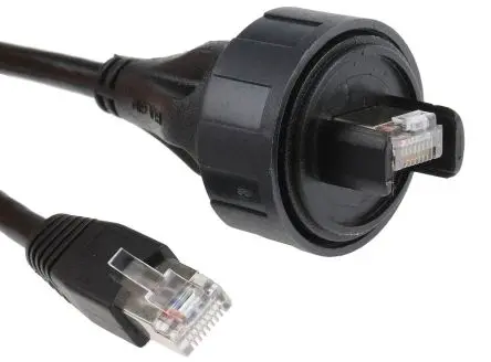 Bulgin Buccaneer for Data Cat5e Ethernet-Kabel, 3 m, Schwarz Abgeschirmt Geschirmt, Polyurethan