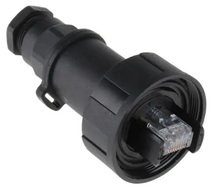 Produktfoto 1 von Bulgin PX0834/B Stecker Cat5e RJ45-Steckverbinder, 1-Port 8-polig Abgeschirmt Kabel Gerade