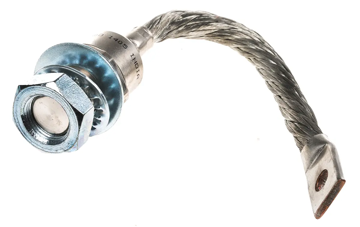Produktfoto 1 von Vishay VS Schraubanschlussklemme Diode Wechselnd Anoden-Bolzen, 1600 V / 400 A, 2-Pin DO-205AB
