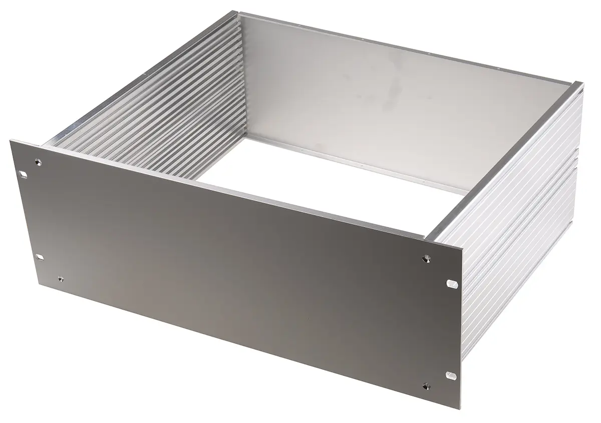 nVent SCHROFF Serie MultipacPRO Rackmontagechassis, 4 U, T. 340 mm, Natur, Aluminium