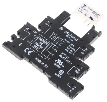 Produktfoto 1 von Wieland Flare Interface Relais 24V ac/dc, 1-poliger Umschalter DIN-Hutschiene 12mA