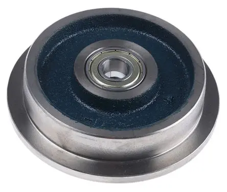 Produktfoto 1 von LAG Rollwagenrolle Blau, Mat. Gusseisen, 250 kg Ø 105 mm, B. 20 mm
