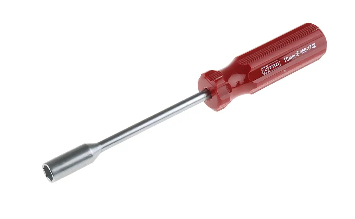 Produktfoto 1 von RS PRO 10 mm Sechskant Steckschlüssel-Handgriff Schließer (NO) / Klinge 125 mm