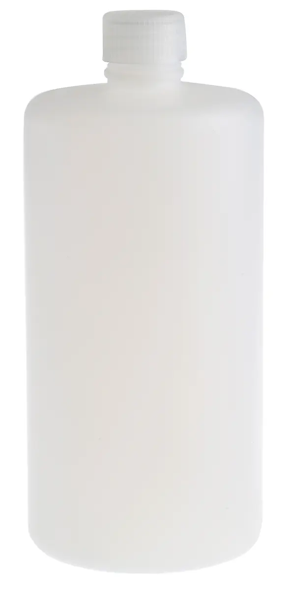 Produktfoto 1 von RS PRO Hochdichtes Polyethylen Laborflasche 1L, Ø 90 mm Vorratsflasche Enghalsig