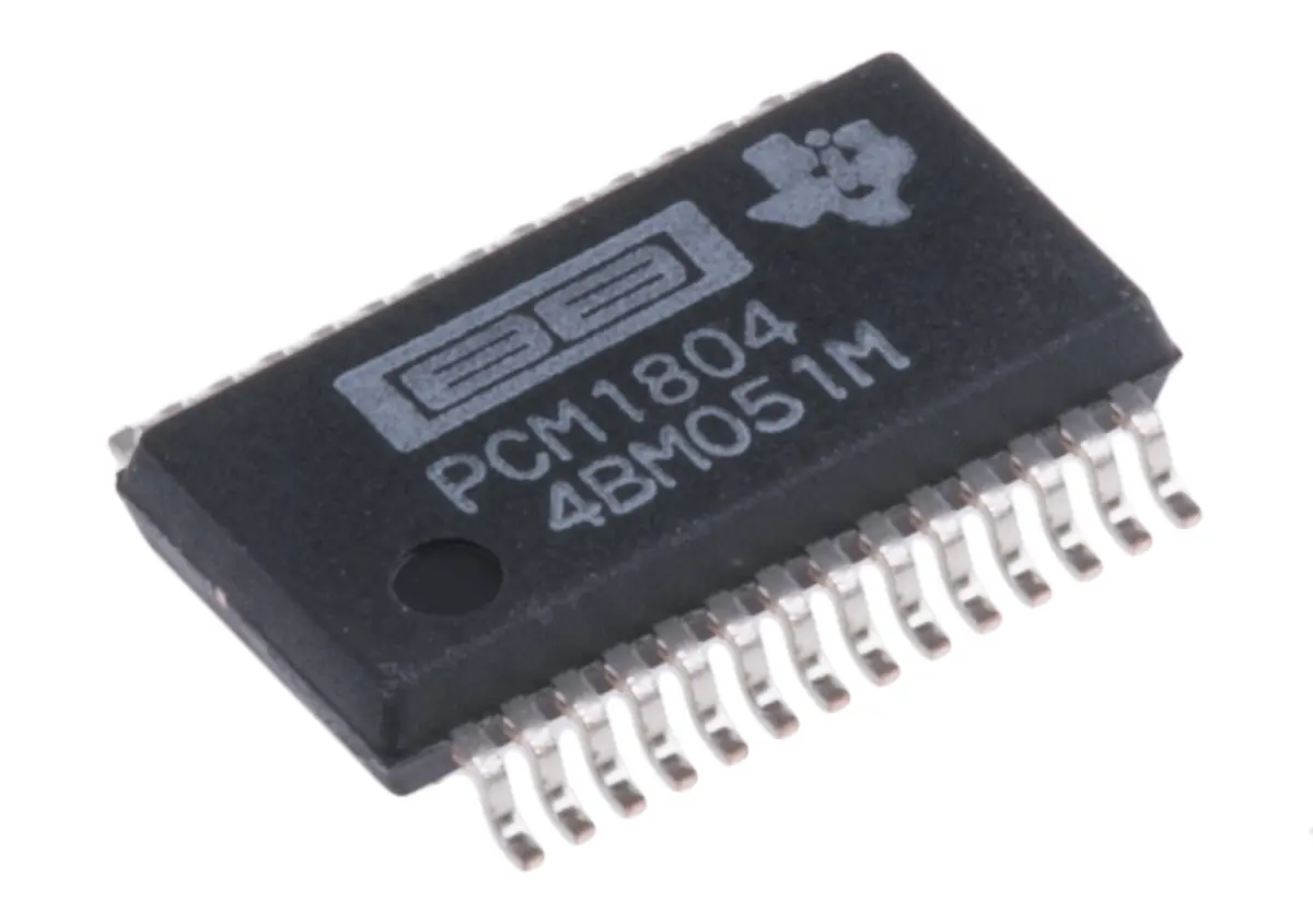 Produktfoto 1 von Texas Instruments 24 bit Audio-ADC 2, 192 ksps SSOP, 28-Pin
