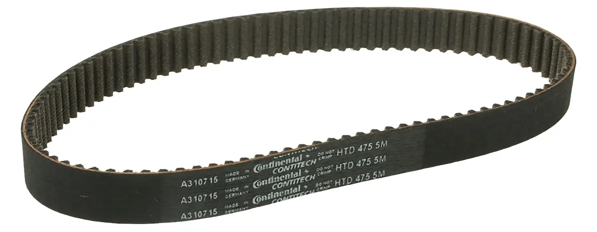 Produktfoto 1 von Contitech Glaskabel Gummi Zahnriemen 95 Zähne 475 mm 15 mm, Teilung 5 mm
