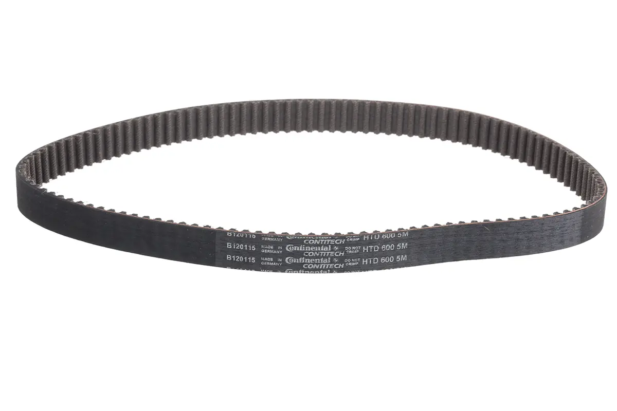 Produktfoto 1 von Contitech Glaskabel Gummi Zahnriemen 120 Zähne 600 mm 15 mm, Teilung 5 mm