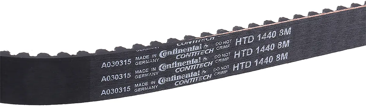 Produktfoto 1 von Contitech Glaskabel Gummi Zahnriemen 180 Zähne 1.44 m 20 mm, Teilung 8 mm