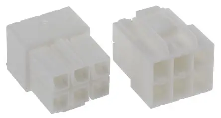 Produktfoto 1 von JST VL Stecker Steckverbindergehäuse 6.2 mm, 6-polig / 2-reihig Gerade, Kabel für Buchsenkontakt der Serie VL
