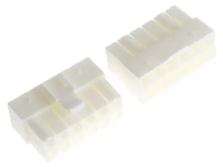Produktfoto 1 von JST VL Stecker Steckverbindergehäuse 6.2 mm, 12-polig / 2-reihig Gerade, Kabel für Buchsenkontakt der Serie VL