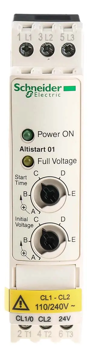 Produktfoto 1 von Schneider Electric Altistart 01 ATS01 Sanftstarter 3-phasig 2,2 kW, 480 V ac / 6 A
