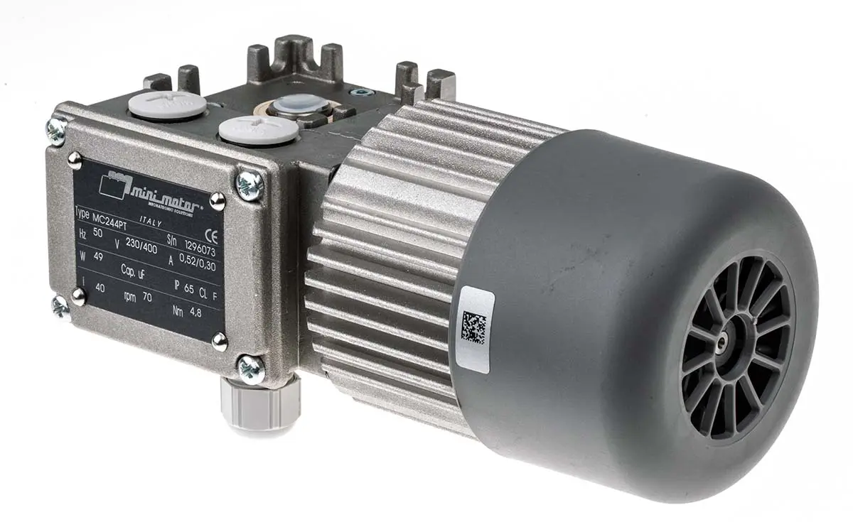 Produktfoto 1 von Mini Motor MC, 3 Schnecke 24-polig AC-Getriebemotor, 49 W 70 rpm 230/400 V