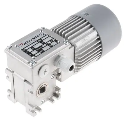 Produktfoto 1 von Mini Motor MC AC-Getriebemotor, 3-phasig Schnecke 24-polig, 49 W 35U/min 230V, 400 V