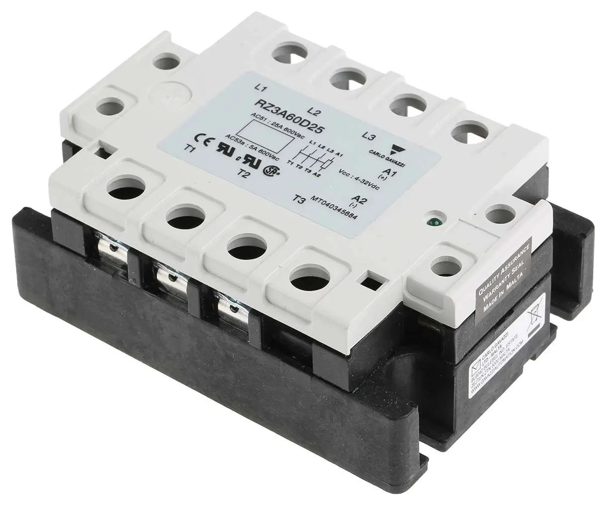 Produktfoto 1 von Carlo Gavazzi RZ3A Panel Halbleiterausgang, 3-poliger Schließer 660 V 32V / 25 A