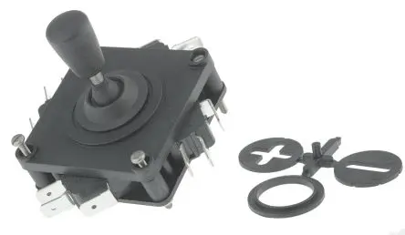 Produktfoto 1 von APEM 1000 Joystick, 2-Achsen, 250 V ac / 10A, IP67 Griff Typ Konisch