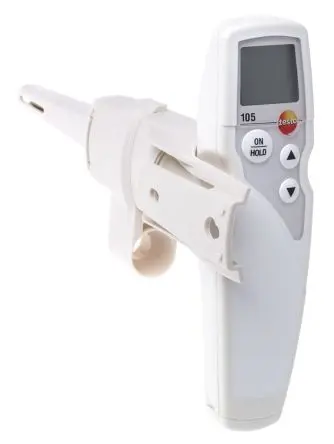 Produktfoto 1 von Testo Digitales Thermometer, 105, Tragbar bis 275 °C ±1 % max, Messelement Typ NTC
