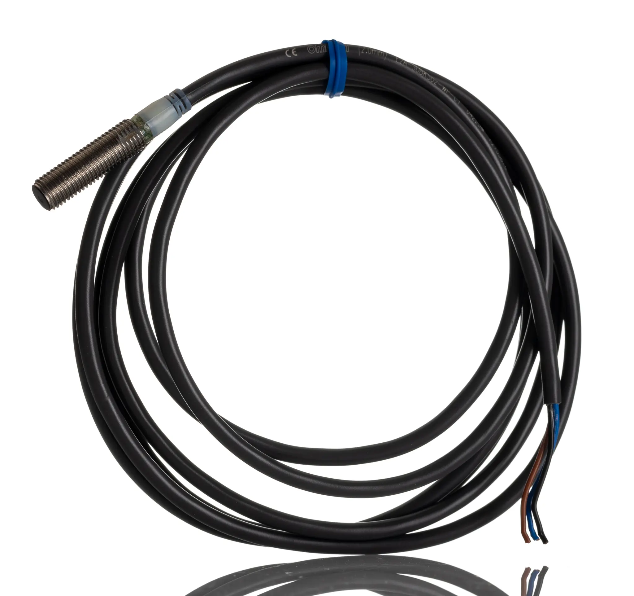 Produktfoto 1 von Omron E2A M8 Induktiver Näherungssensor, Gewinderohr NPN / 200mA 30 mm, IP67, IP69K 1000 V ac 32 V dc
