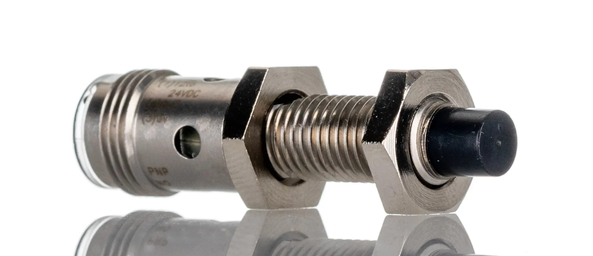 Produktfoto 1 von Omron E2A M8 Näherungssensor Induktiv, Gewinderohr 4 mm PNP 12 → 24 V dc / 200 mA NO, IP67