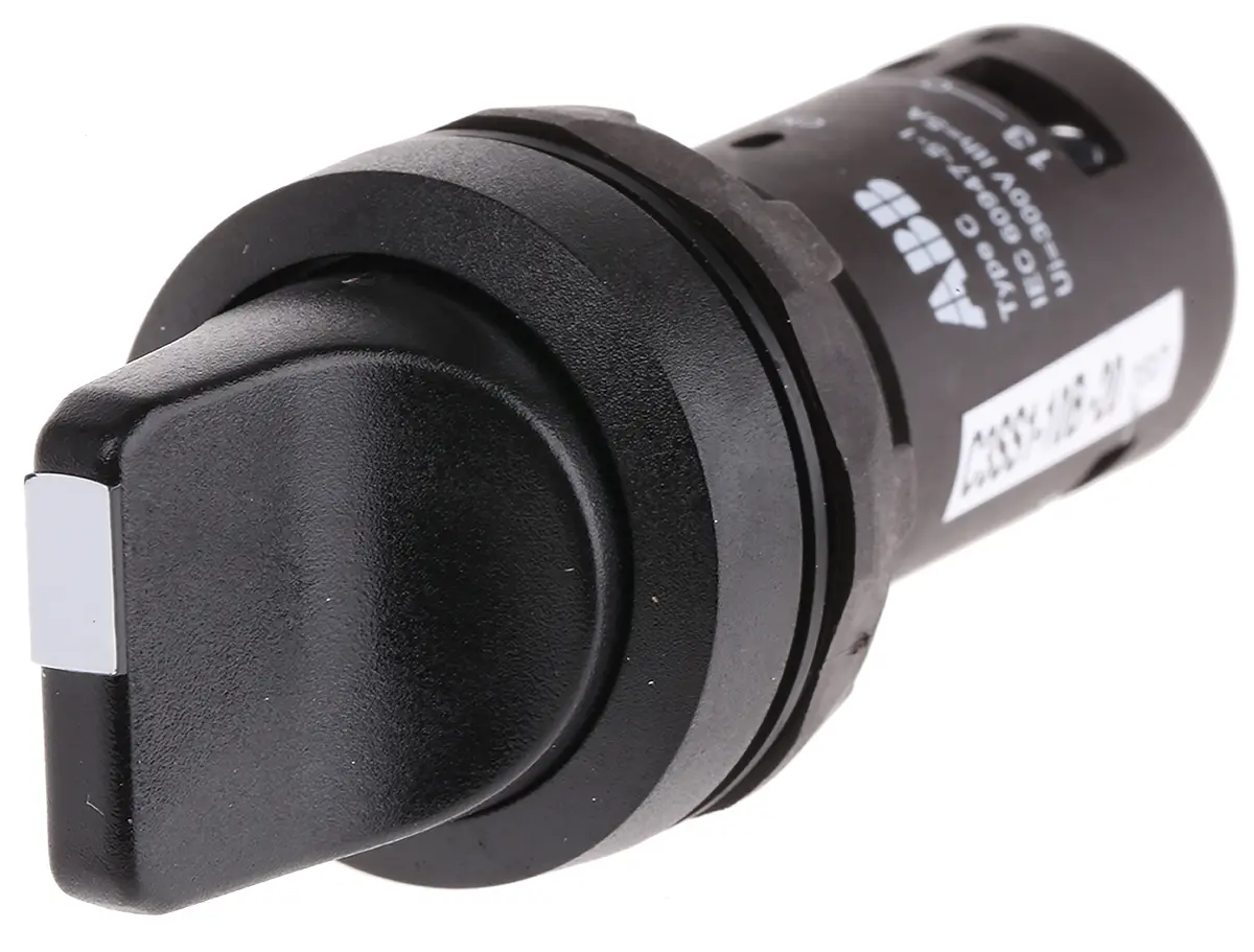 Produktfoto 1 von ABB Wahlschalter 3-Stufen Kurzer Griff IP40, IP69K, IP66, 2 Schließer