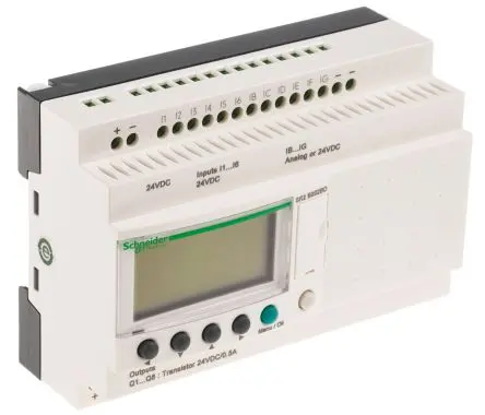 Produktfoto 1 von Schneider Electric Zelio Logic Logikmodul, 12 Eing. Transistor Ausg.Typ Diskret, Analog Eing.Typ