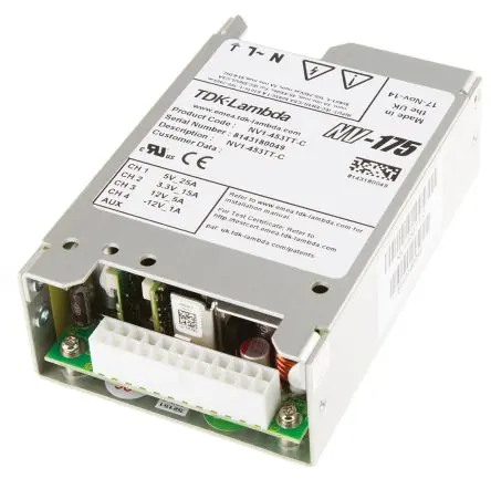 Produktfoto 1 von TDK-Lambda NV1 Schaltnetzteil 4 5V dc 175 W, Fahrgestell 264V ac