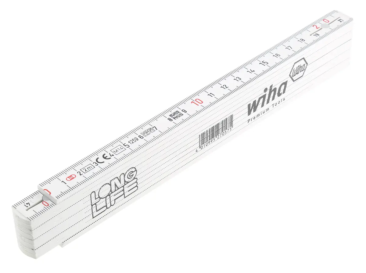 Produktfoto 1 von Wiha Kunststoff Zollstock Metrisch 2 m x 15 mm