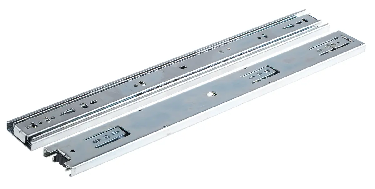Produktfoto 1 von Accuride Teleskopschiene, Stahl, DZ3832, 40kg max., 12.7 mm breit, 45.7 mm hoch, 457 mm tief