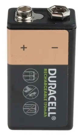 Produktfoto 1 von Duracell NiMH 9V Akku, 170 mAh
