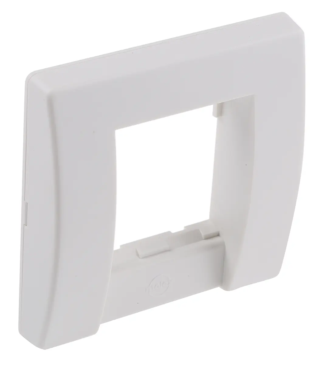 Produktfoto 1 von Molex Premise Networks RJ45 Panel Blende Weiß, 2 x Kat. 6 1-fach Auslass Abgewinkelt