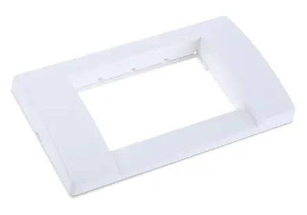 Produktfoto 1 von Molex CES RJ45 Panel Blende Weiß, 2 x Kat. 6 2-fach Auslass Abgewinkelt