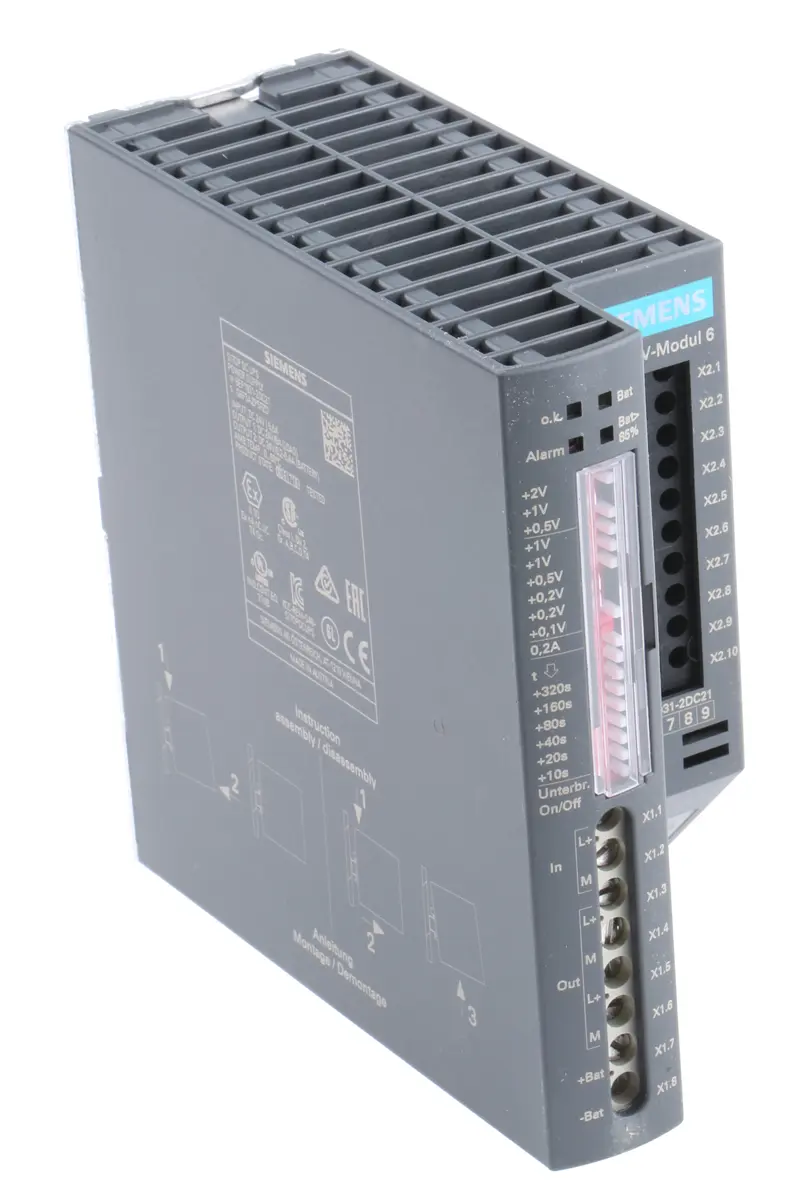 Produktfoto 1 von Siemens SITOP DC DIN-Schienen USV Stromversorgung, 21.5 → 28.5V dc / 6A