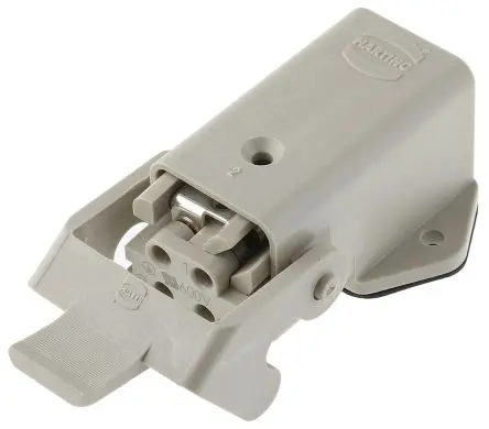 Produktfoto 1 von HARTING Han A Stromversorgungssteckverbinder in robuster Ausführung Panel 10A Schraubbefestigung Buchse 3-polig, 230V,