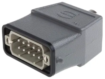 Produktfoto 1 von HARTING Han A Stromversorgungssteckverbinder in robuster Ausführung Panel 16A Schraubbefestigung Stecker 10-polig, 250V