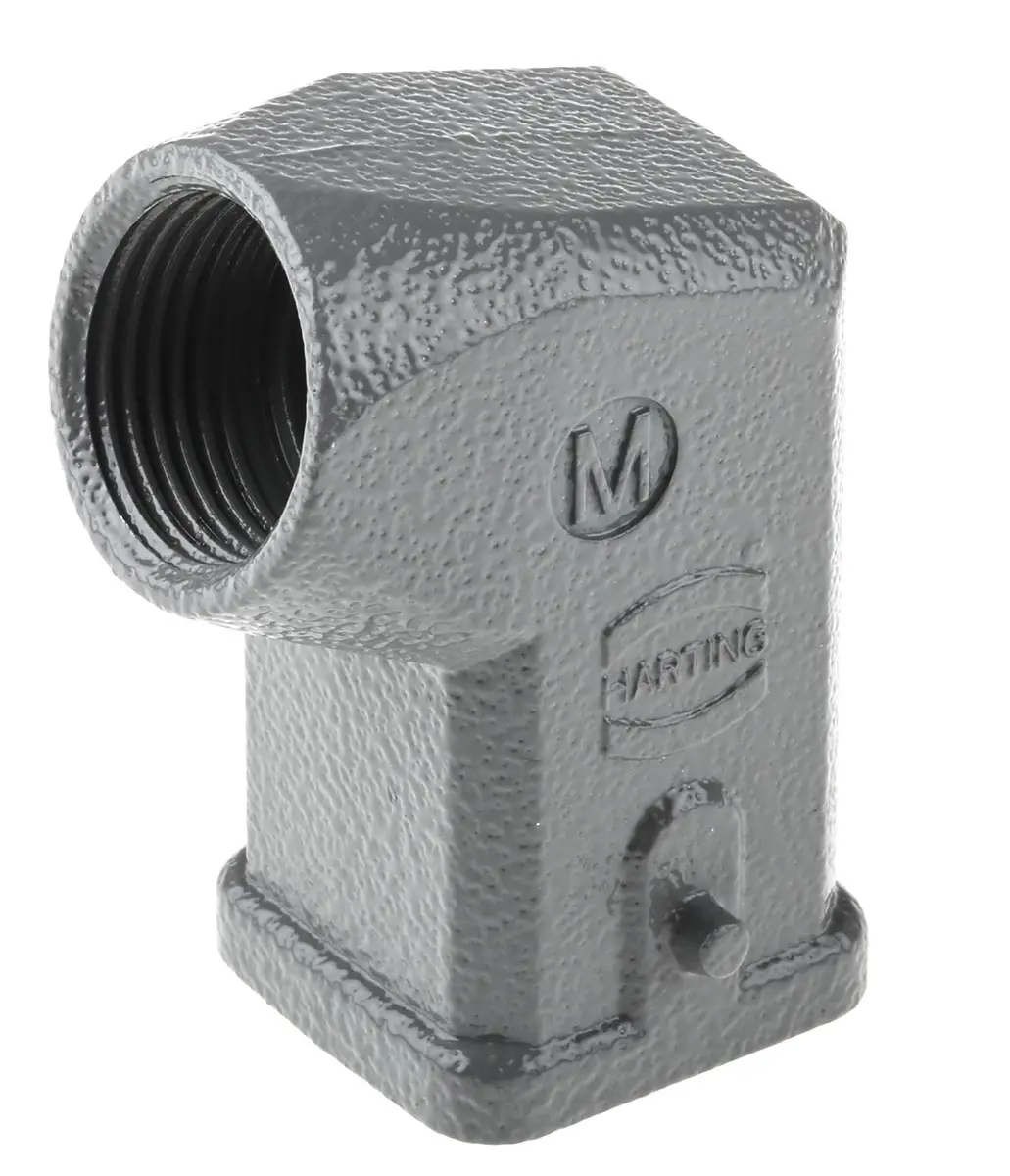 Produktfoto 1 von HARTING Han A Kappe für robusten Stromversorgungsstecker 1 Hebel 1, Anschlusshaube 3A Steckverbinderkappe, IP65