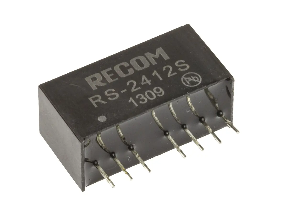 Recom RS DC/DC-Wandler 2W 24 V dc IN, 12V dc OUT / 166mA Durchsteckmontage 500V ac isoliert