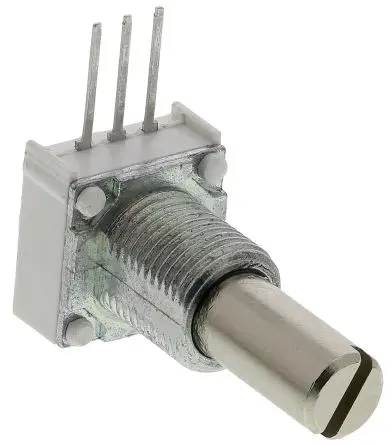 Vishay 149 Frontplattenmontage, Durchsteckmontage Drehen Potenziometer 500 kΩ 10 % / 1 W, Schaft-Ø 6.35 mm
