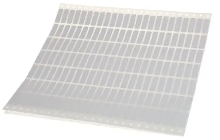 Produktfoto 1 von Brady Klebend Etikettenblatt Drucker für Laser, Weiß 500 pro Paket Stück, L. 31.8 mm B. 9.5mm