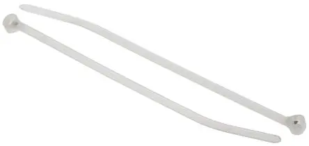 Produktfoto 1 von Thomas & Betts Ty-Rap Nylon 6.6 Kabelbinder Edelstahl-Widerhakenverriegelung Natur 2.3mm x 92 mm