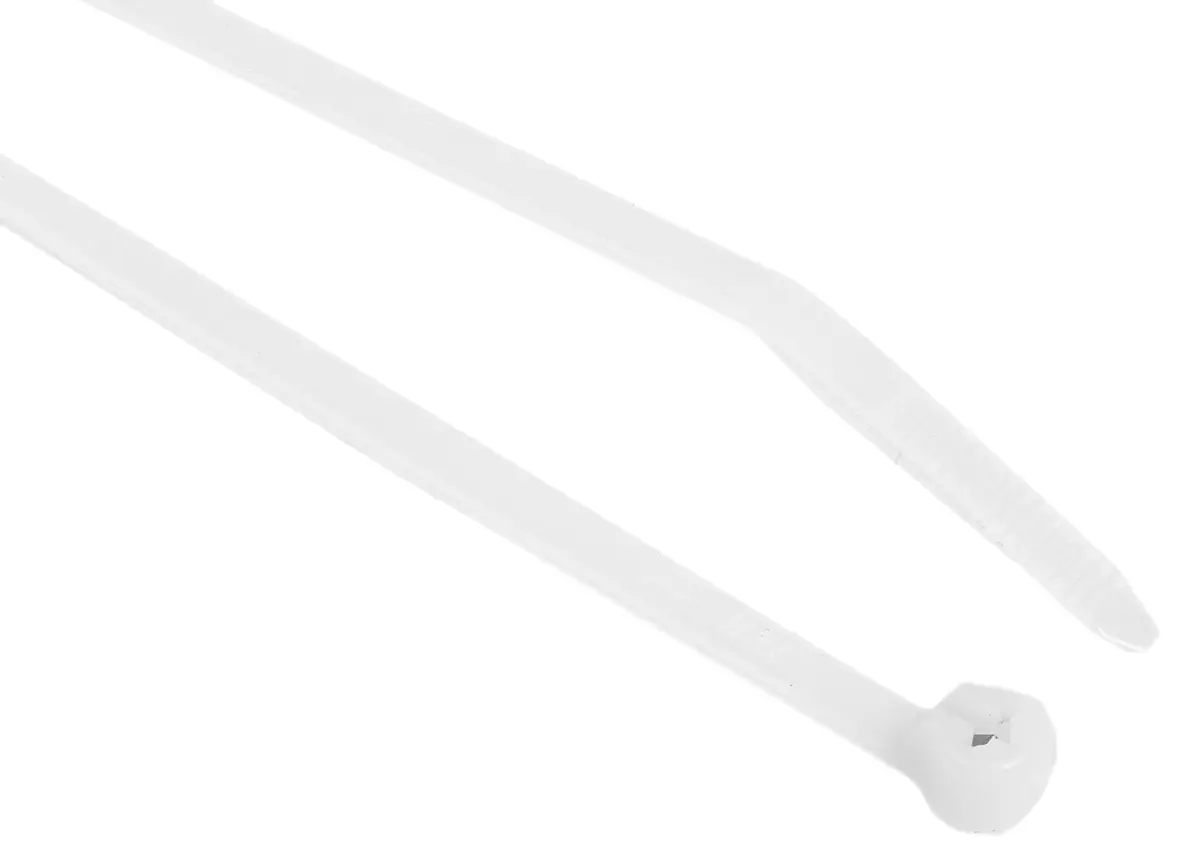 Produktfoto 1 von Thomas & Betts Ty-Rap Nylon 6.6 Kabelbinder Edelstahl-Widerhakenverriegelung Natur 4.9 mm x 186 mm