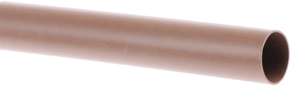 Produktfoto 1 von TE Connectivity RNF-100 Wärmeschrumpfschlauch, Polyolefin Braun, Ø 6.4 mm Schrumpfrate 2:1, Länge 1.2m