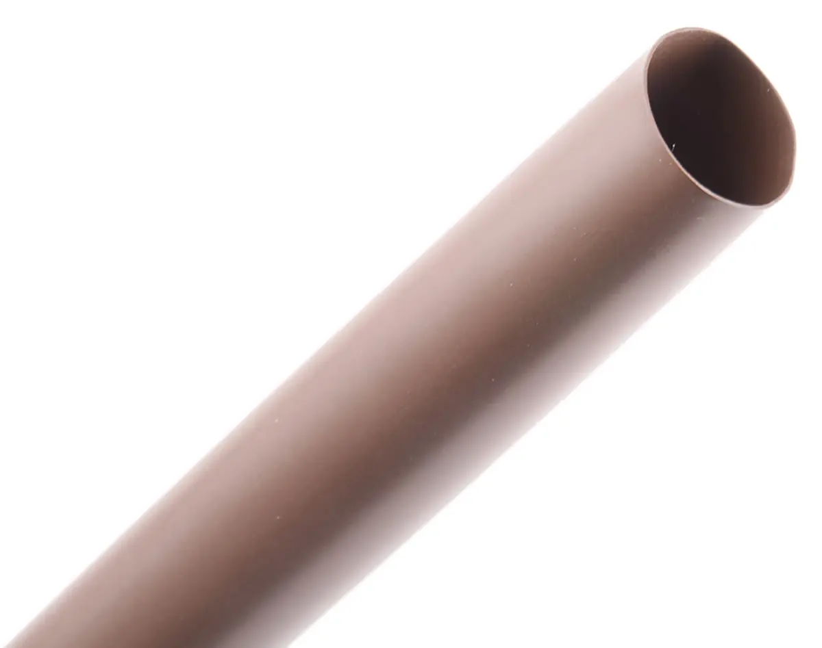 Produktfoto 1 von TE Connectivity RNF-100 Wärmeschrumpfschlauch, Polyolefin Braun, Ø 12.7 mm Schrumpfrate 2:1, Länge 1.2m