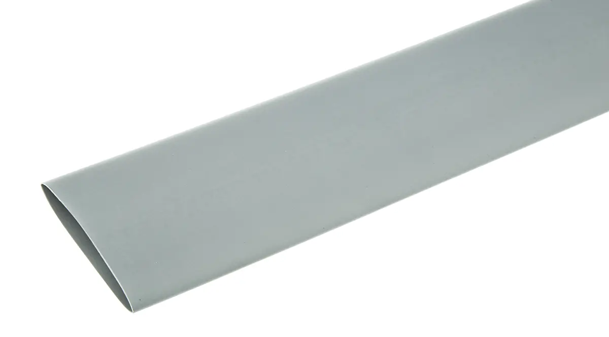 Produktfoto 1 von TE Connectivity RNF-100 Wärmeschrumpfschlauch, Polyolefin Grau, Ø 38 mm Schrumpfrate 2:1, Länge 1.2m