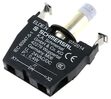 Produktfoto 1 von Schmersal ELDE.N Thermoplast Anschlussklemmenblock 8A Weiß 3-polig Schraubbefestigung 0.5mm², 2.5 mm²