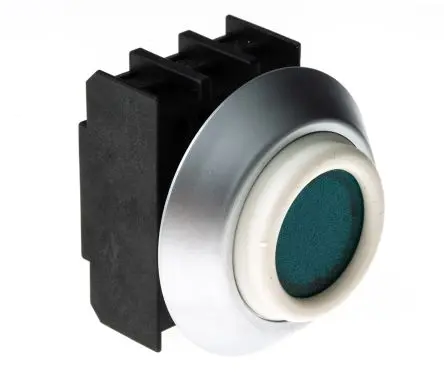 Produktfoto 1 von Schmersal Elan Drucktastenkopf Ø 22 mm, Grün Rund Rund ABS, IP69