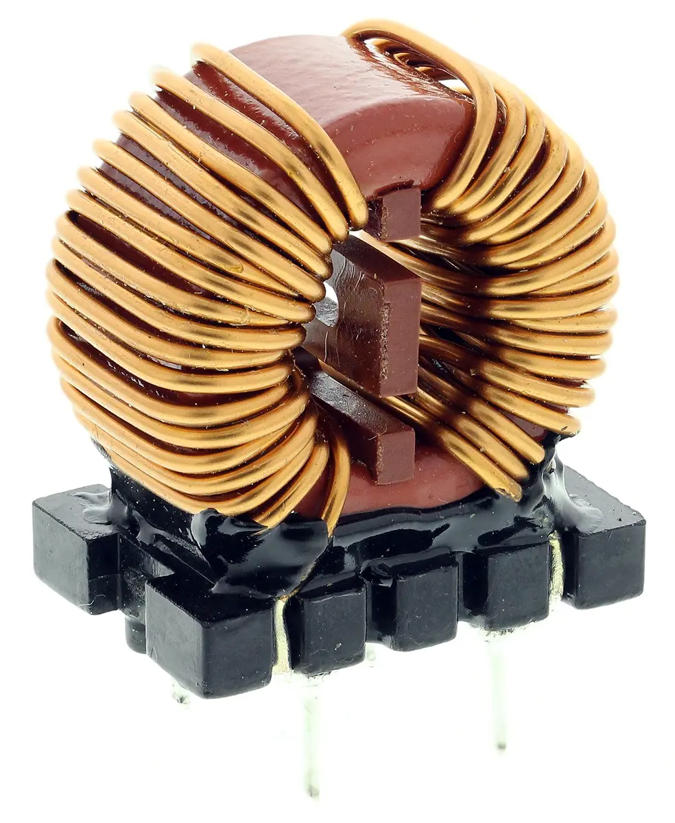 Produktfoto 1 von Wurth Elektronik WE-CMB Induktivität bedrahtet, Mangan-Zink-Kern, 2.2 mH, 6 A, Radial / R-DC 20 mΩ, Ø 27.5 mm x 33 mm