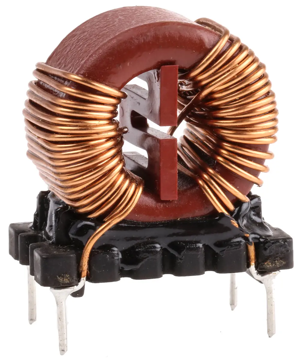 Produktfoto 1 von Wurth Elektronik WE-CMB Gleichtaktdrossel, Mangan Zink Ferrit-Kern, 5 mH, 6 A, Radial / R-DC 45 mΩ, max. 2 MHz, Ø 1 mm x