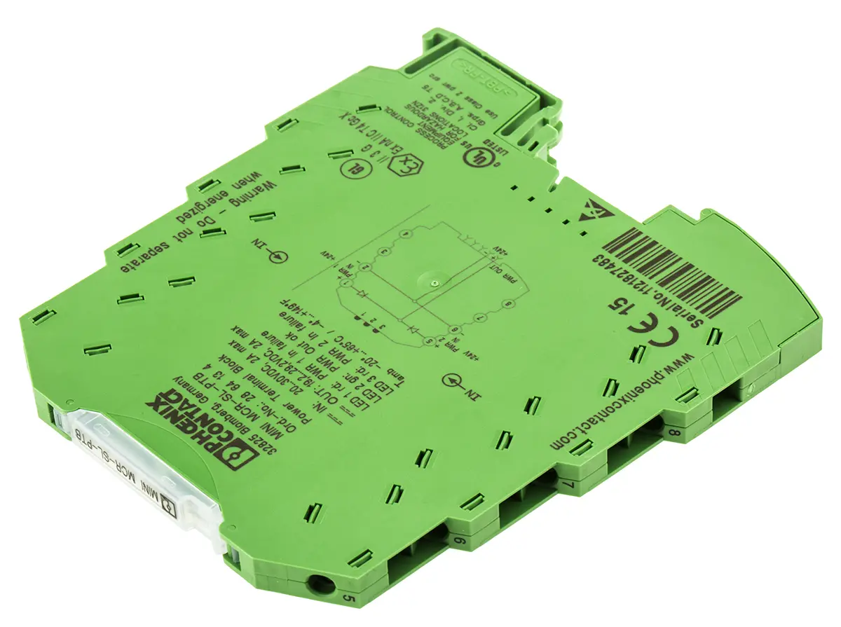 Produktfoto 1 von Phoenix Contact Serie MINI MCR Signalwandler 30 V dc, Spannung 0/30 V dc EIN / Spannung 0.8/30 V dc AUS DIN-Hutschiene