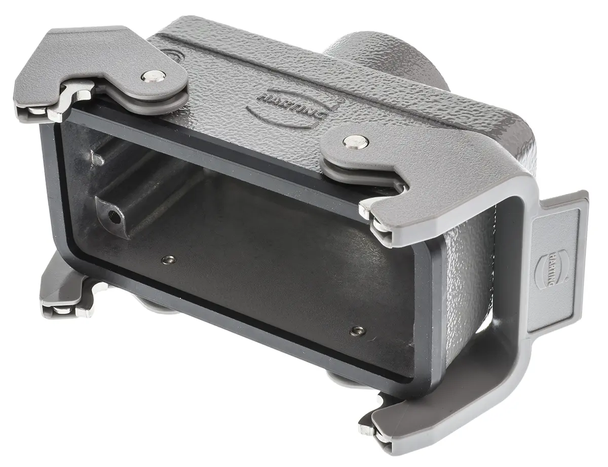 Produktfoto 1 von HARTING Han B Kappe für robusten Stromversorgungsstecker 2 Hebel 2, Kabel 16B Steckverbinderkappe, IP65