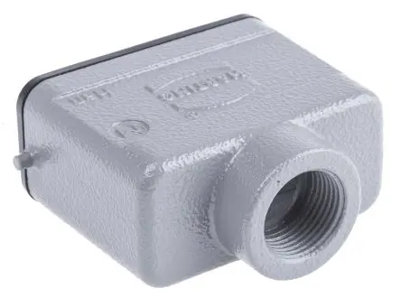 Produktfoto 1 von HARTING Han A Kappe für robusten Stromversorgungsstecker 1 Hebel 1, Anschlusshaube 10A Steckverbinderkappe, IP65